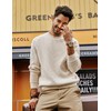 PJ PAUL JONES Men Sweater Crewneck Waffle Sweaters Casual Knit