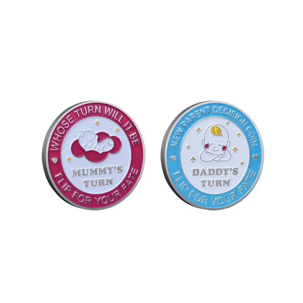 Funny New Parent Decision Coin - New Dad Gifts &