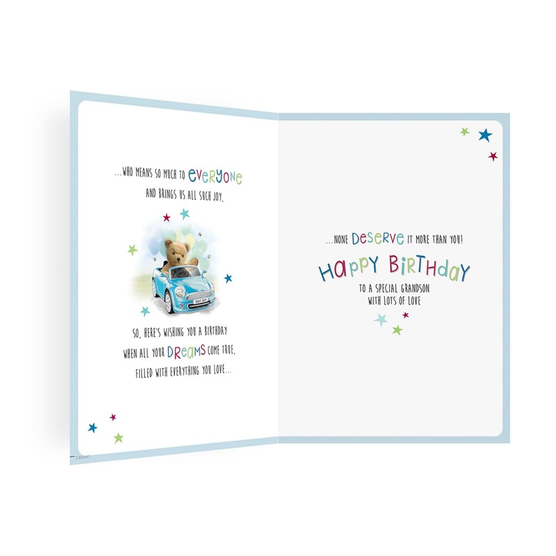 Regal Publishing Cute Birthday Card Grandson - 9 x 6