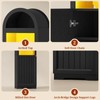 UPOSOJA 72" Tall Arched Narrow Bathroom Storage Cabinet with Lights,