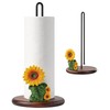 Sunflower Paper Towel Holder,Resin Sunflower Kitchen Decor