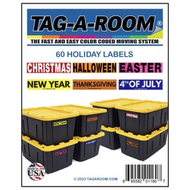 Tag-A-Room Holiday Color Coded Label Multi Pack (Multi Holiday)