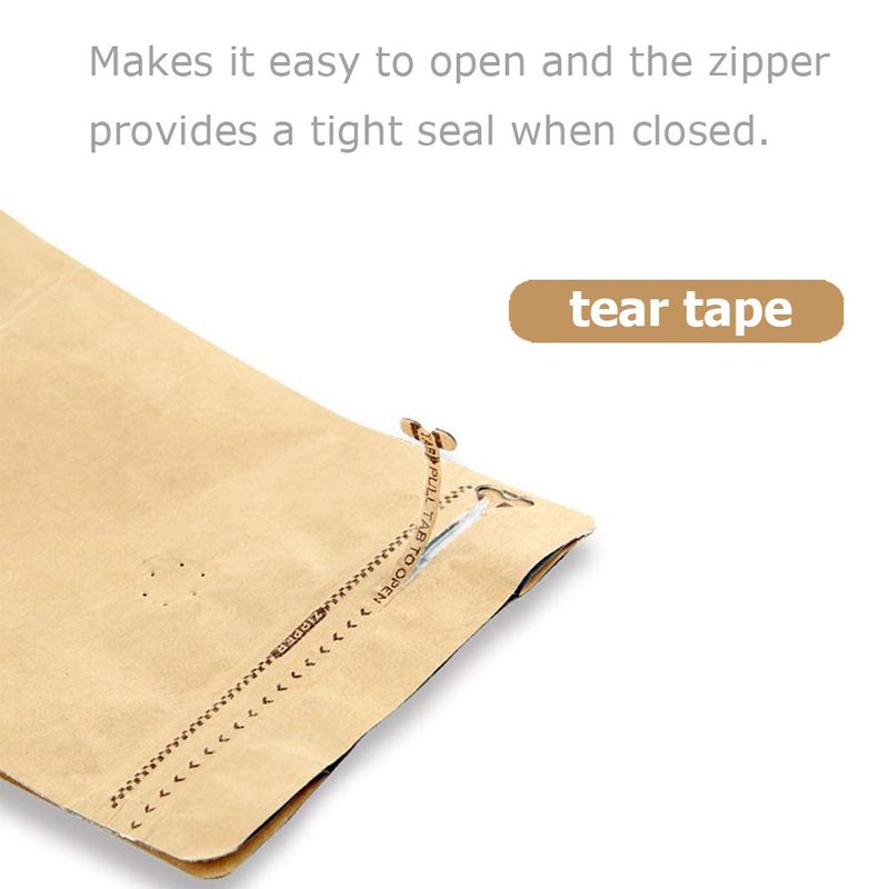 Coffee Bags 0.5 Lb - Kraft Paper Bags Kraft Coffee