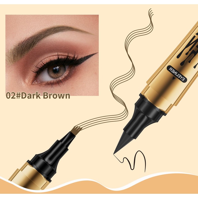 Eyebrow Pencil, 3D Waterproof Microblading Eyebrow Pencil with 4 Micro