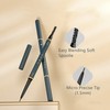 3 Pack of Waterproof Eyebrow Pencil,Professional Makeup Micro Brow Pencil,Brow