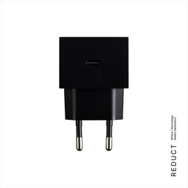 Reduct® Edge.35 USB-C Charger with 35 W, Small/Compact, Fast Charger, Certified and Manufactured to the Highest Standards, Design by Reduct® Germany (Black)