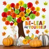 Gersoniel 81 Pcs Fall Thanksgiving Tree Bulletin Board for Classroom