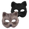 WOONEKY Realistic Fox Masks Animal Masks Cosplay for Men Women