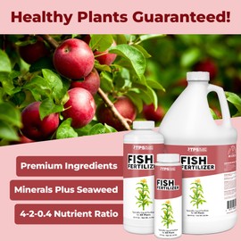 Fish Fertilizer, Complete Liquid Fish Plant Food,1 Gallon (128 oz)