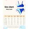 FoWear Girls Swimsuits Bikini Set 2 Pieces Color Block Bikini
