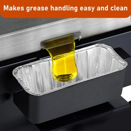Blackstone Griddle Accessories Compatible 5017 Grease Cup Liners, Aluminum Foil Drip Pan Grease Catcher Cup Liner for Blackstone 17, 22, 28, 36 Inch Griddle, Disposable Grill Grease Tray, 20 Pack