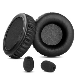 HAIZEEN Ear Pads Compatible with JLab Go Work Wireless On-Ear Headset Ear Pads Replacement Cushion (Protein Leather/Memory Foam)