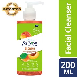 St Ives Face Cleanser Glowing Apricot Face Wash MADE WITH 100% APRICOT EXTRACT • OIL-FREE • DERMATOLOGIST-TESTED • PARABEN-FREE • NON-COMEDOGENIC