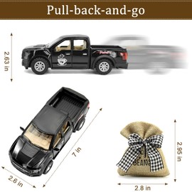 Coffee Decor for Coffee Bar: Farmhouse Coffee Bar Decor - Black Medium Metal Truck Decor | Coffee Bar Accessories Decor for Countertop,Tiered Tray Decor,Coffee Station Decor & Vintage Truck Decor