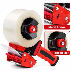 Handheld Packing Tape Dispenser for Carton Sealing – Thickened Metal Design for Shipping Boxes and Everyday Packaging