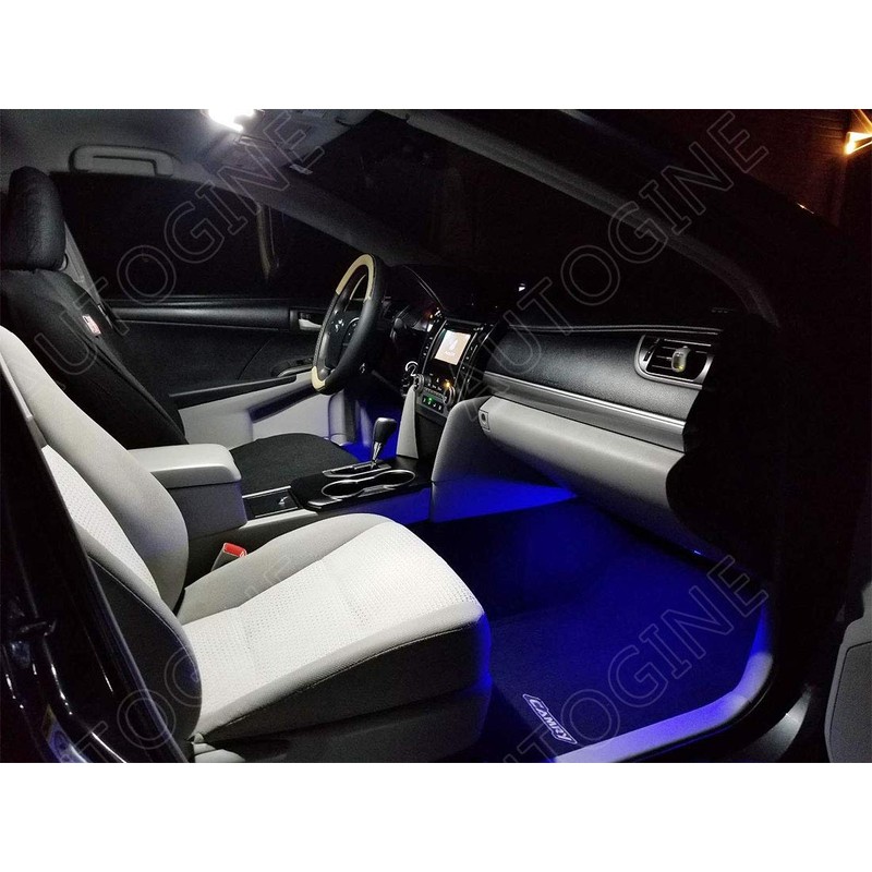 AUTOGINE 10 Piece White LED Interior Light Kit for Toyota