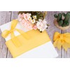 Joycrosso Burlap Wired Edge Ribbon 25mm x 9 Meters, Yellow,