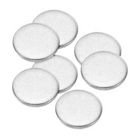 PATIKIL 15mm Steel Disc, 100Pcs Round Metal Stamping Blanks Tags Circle Stainless Steel Strike Plate DIY for Engraving Stamping Craft