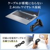 Sanwa Supply BCR-WL1D1BK 2.4G Wireless 1D Barcode Reader