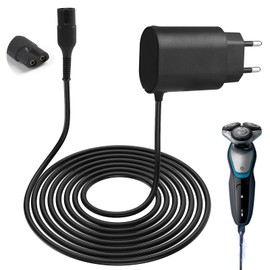 12V 400mA Ladekabel für Braun Rasierer Series 9, 8, 7, 6, 5, 3, 1 und Epilierer Silk-Epil 9, 5, 7 – Netzteil für Braun Rasierer Ladegerät, Ersatz-Ladekabel für Braun Trimmer und Epilierer