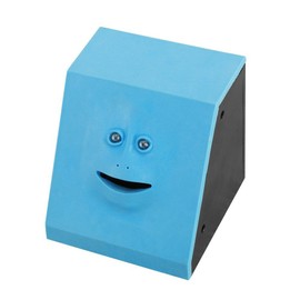 Bestmaple Collection Face Bank Mini Piggy Bank Auto Saving Money Box Bull (Blue)