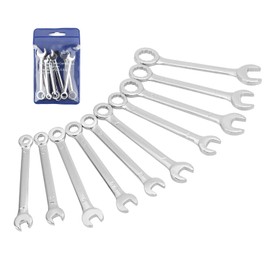 10 Piece Mini Ignition Wrench Set, Combination Wrench Set, Dual End Spanners, Metric 4mm-11mm Spanner, Carbon Steel Spanner with Portable Pouch for Assembling Furniture Small Equipment(SIZE:4-11mm)