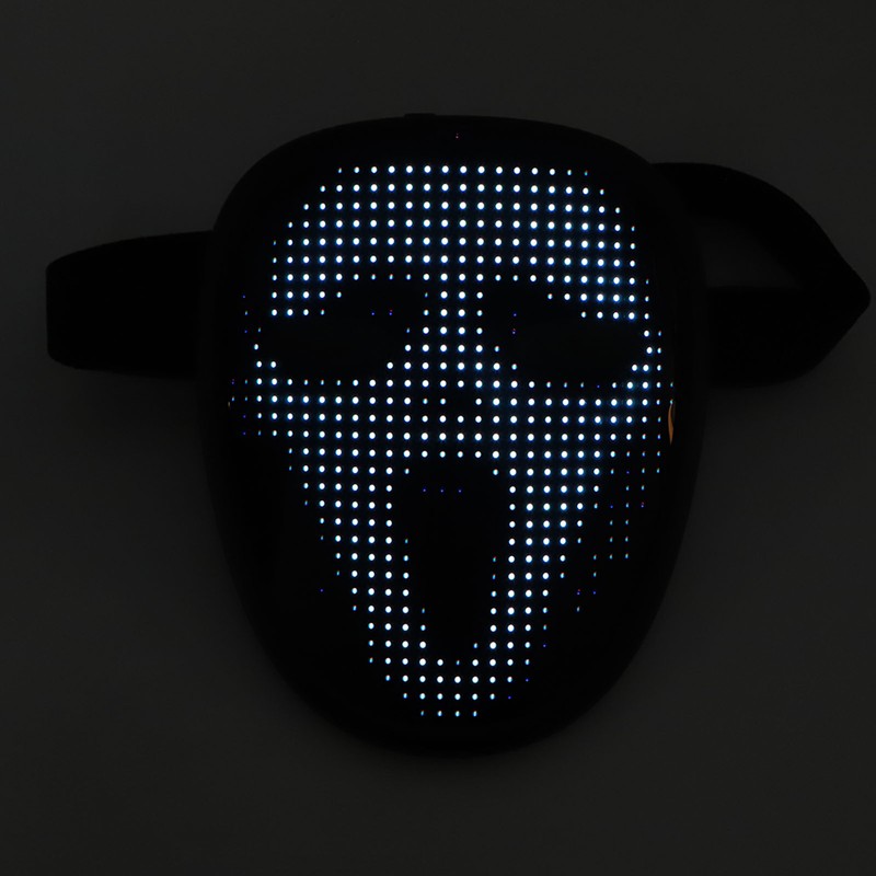 Kids LED Mask with Gesture Sensing USB Rechargeable RGB LED