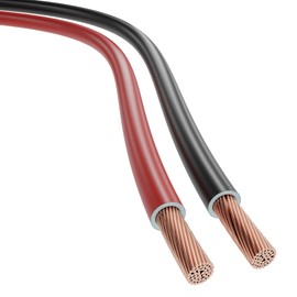 KabelDirekt FLRY Car Wiring Cable, Car Wiring - Set of Two Red/Black with Insulation, 2×2.5mm² - 10m (For Car Power Supply Lighting Signal System Car Caravan Motorbike Motorcycle)