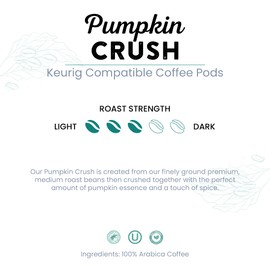 Tayst Coffee Pods, Pumpkin Crush Medium Roast, K Cups Compatible with Keurig Coffee Maker, Sustainable Single Serve, Pack of 30