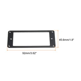 PATIKIL Plastic Humbucker Pickup Frame Ring with Screws for Electric Guitar 1 Set Black