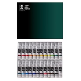 Turner AG02024C Acrylic Gouache, Set of 24, 0.7 fl oz (20 ml) (No. 6)