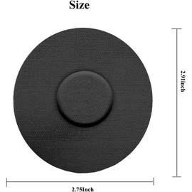 ABCart Sensor Covers for Freestyle Libre (16-Pack), Waterproof Patch, No Glue in The Center, CGM patch tape lasts 10-14 days, Can Be Used for Long Time (Black)