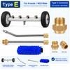 2-in-1 Undercarriage Pressure Washer Kit with Extension Wands – 4000