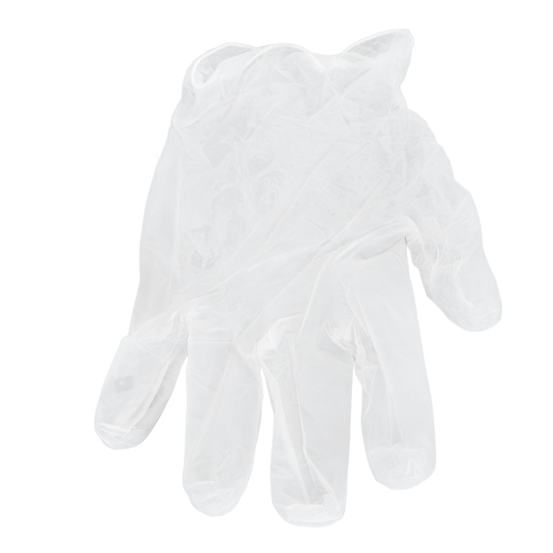 100Pcs Disposable PVC Gloves Transparent Thicken Nail Beauty Protective for