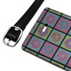 Retro Cute Yummy Donuts Pattern Rectangle Leather Luggage Card Carry-On