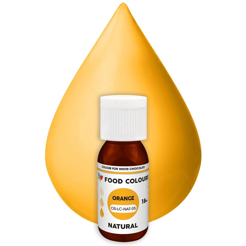 Food Colours Natural Liquid Food Colouring - Orange 18ml