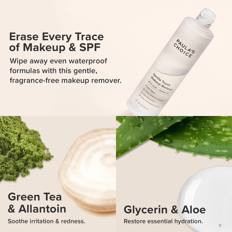 Paula's Choice Gentle Touch Oil Free Waterproof Makeup Remover, Aloe