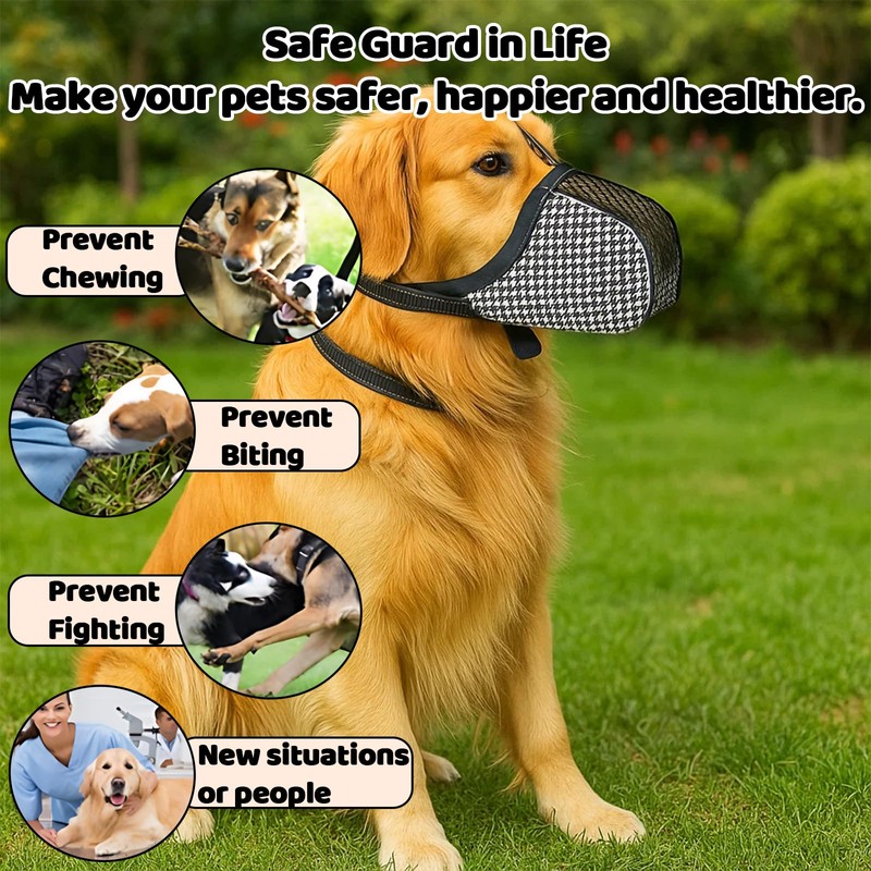 Dog Muzzles for Small Dog, Soft Air Mesh Anti-Biting Licking