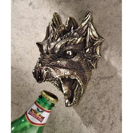 Design Toscano CL6243 Gothic Dragon Bottle Opener,Silver