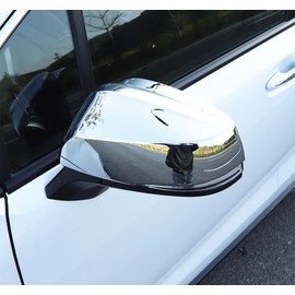 TERDARAY Side View Mirror Cover Compatible With Toyota Sienna 2021 2022 2023 2024 Rearview Mirror Trims Exterior Car Accessories ABS 2PCS(Glossy Chrome Style)