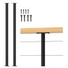 Deck Man 2 Pack Stainless Steel Pre-drilled Intermediate Post/Studdle Pickets