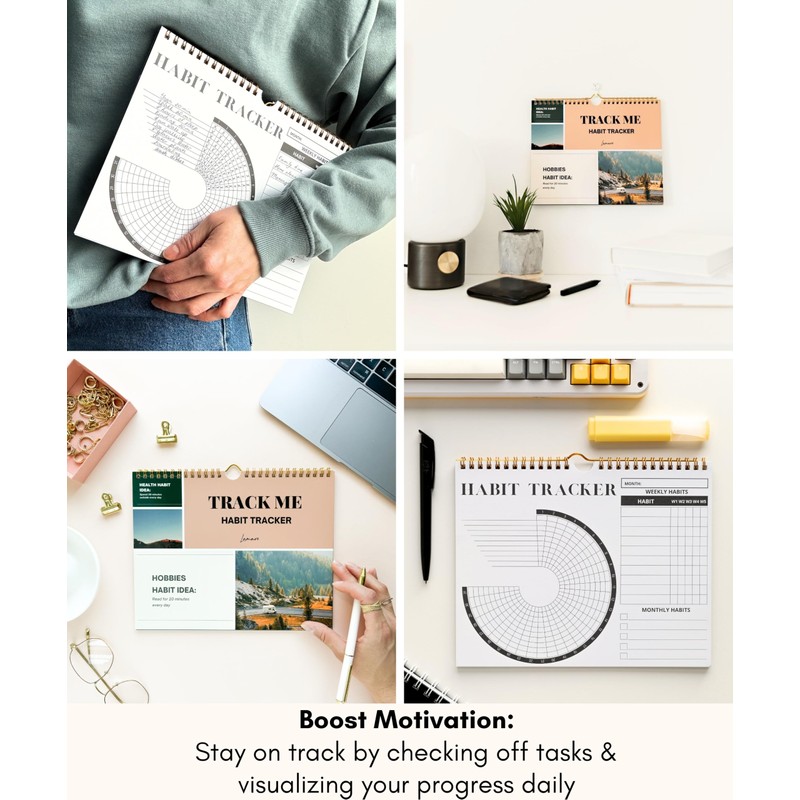 Lamare Habit Tracker Calendar – Premium Daily Habit Tracker Journal