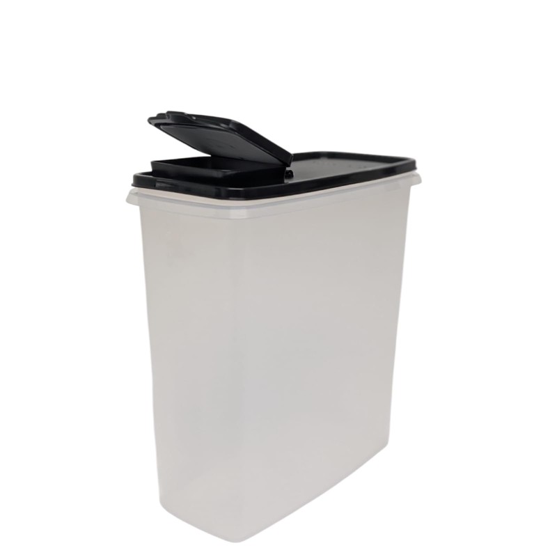 Tupperware Eidgenosse 2.8 Litres Black Transparent with Chute Storage Container