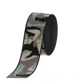 COTOWIN 1.5-inch Wide Camouflage Elastic,Double Face Plush Soft Comfortable Sewing Elastic Band - 3 Yards