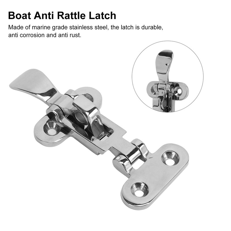 Boat Anti Rattle Latch Stainless Steel Lockable Hold Down Clamp