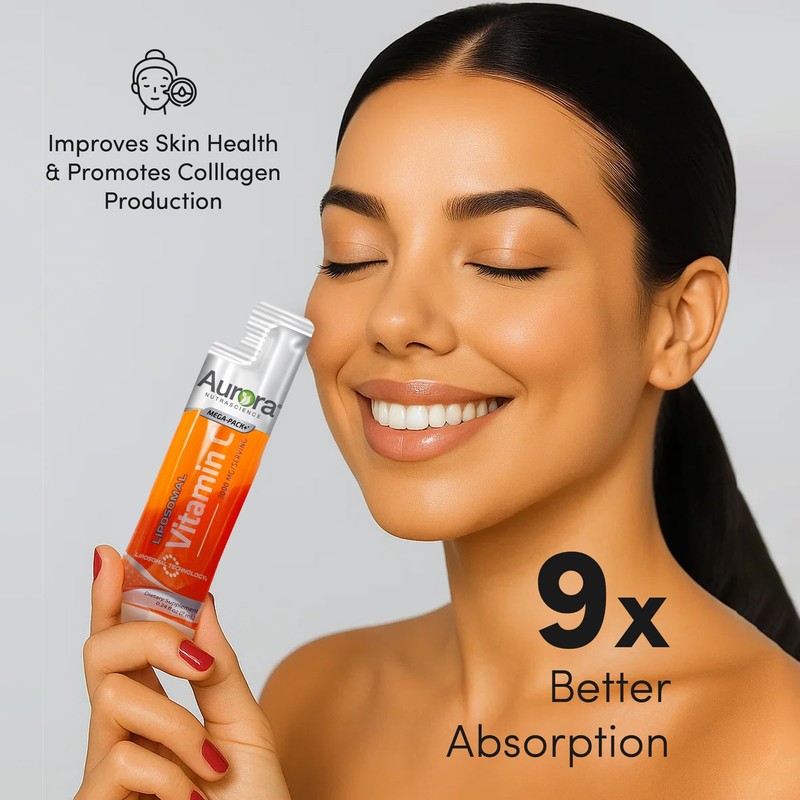 Aurora Nutrascience Mega-Pack Liposomal Vitamin C, Immune Support, 3,000 mg