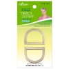 Clover Nancy Zieman Bag Hardware Options D-Rings 1-1/4-Inch, 30mm Satin