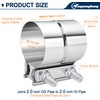 2.25 Inch Exhaust Clamp, 2 1/4'' Lap Joint Band Clamp