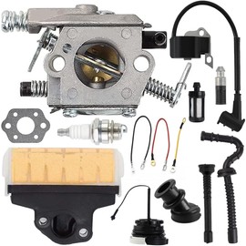 Qiuwanzia WT-286 Carburetor kit 1123-120-0605 Replace for Stihl MS210 MS230 MS250 021 023 025 Chainsaw for Zama C1Q-S11E C1Q-S11G for ADEFOL Carburettor Repair Kit WT-215 with Air Filter