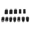 Fosa Pack of 12 Pcs Múltiples adaptadores USB 2.0 Convertidores